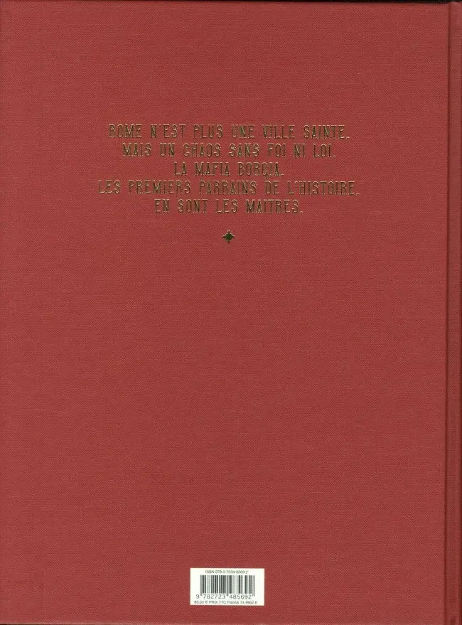 Verso de l'album Borgia Intégrale