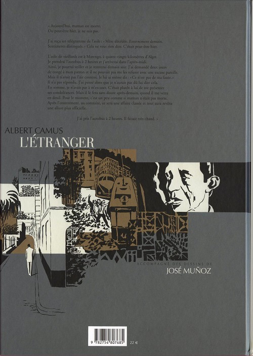 Verso de l'album L'Étranger