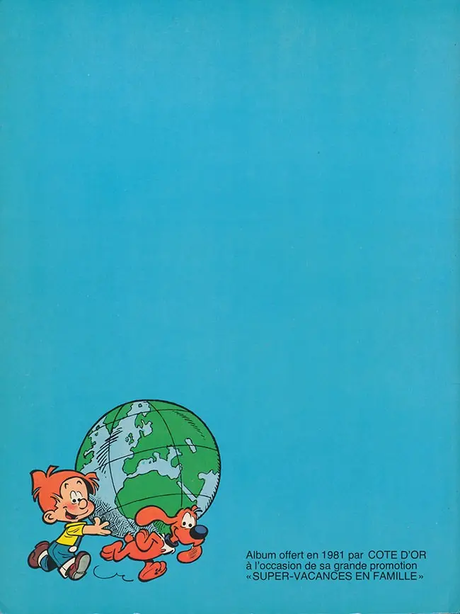 Verso de l'album Boule & Bill Globe trotters Tome 2
