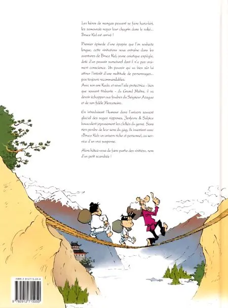 Verso de l'album Bruce Kid Tome 1 L'initiation