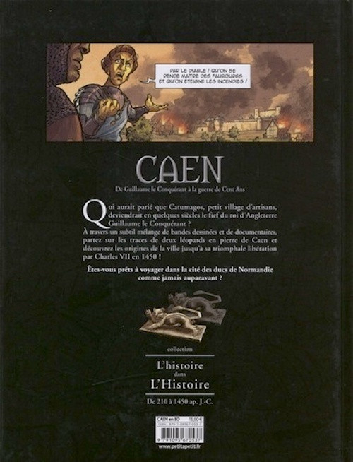 Verso de l'album Caen Tome 1 De Guillaume le Conquérant à la guerre de Cent Ans