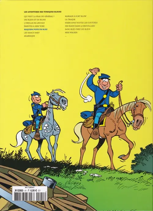 Verso de l'album Les Tuniques Bleues La Collection (Dupuis) Tome 46 Requiem pour un bleu