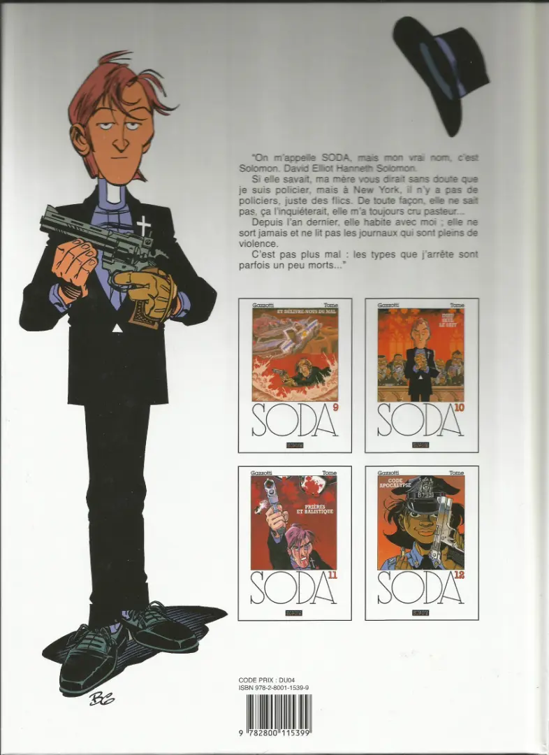 Verso de l'album Soda Tome 2 Lettres à Satan