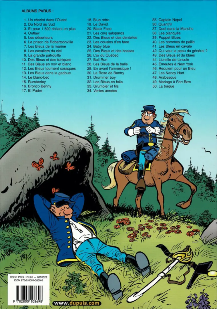 Verso de l'album Les Tuniques Bleues Tome 12 Les Bleus Tournent Cosaques