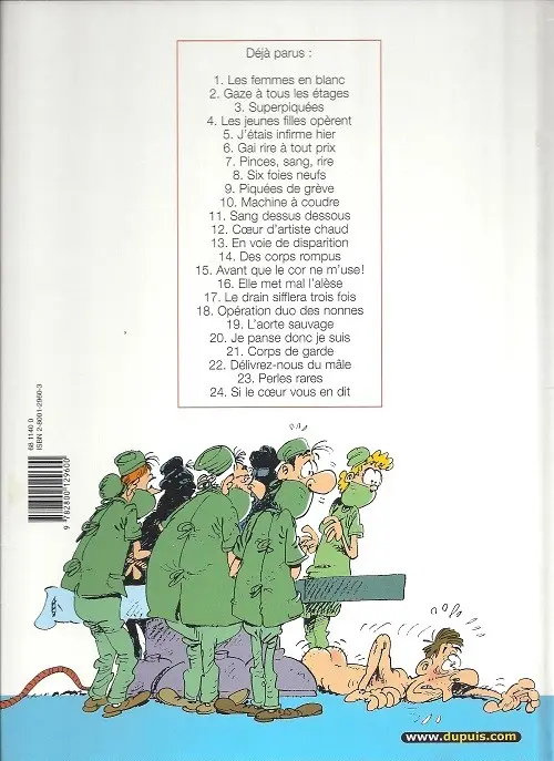Verso de l'album Les Femmes en Blanc Tome 21 Corps de garde