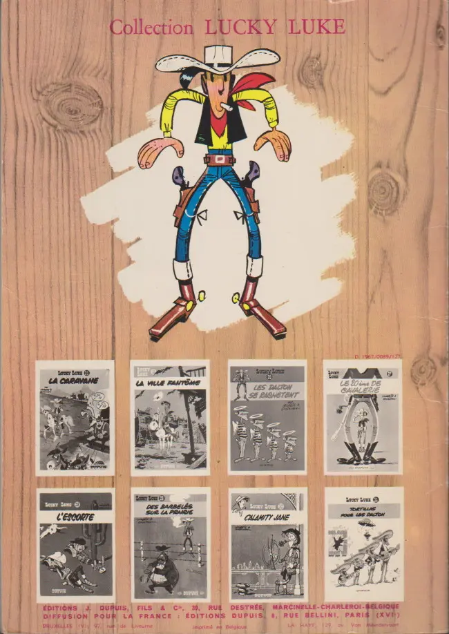 Verso de l'album Lucky Luke Tome 5 Lucky Luke contre Pat Poker