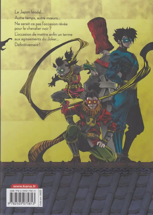 Verso de l'album Batman Ninja 1/2