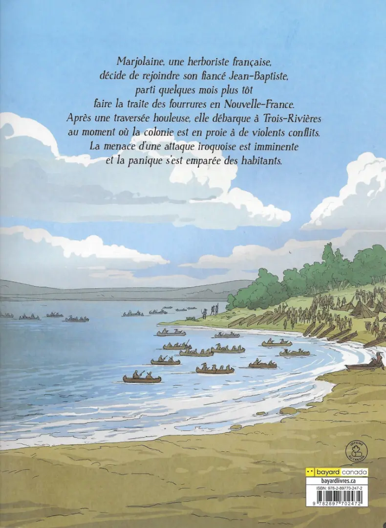 Verso de l'album Territoires indomptés