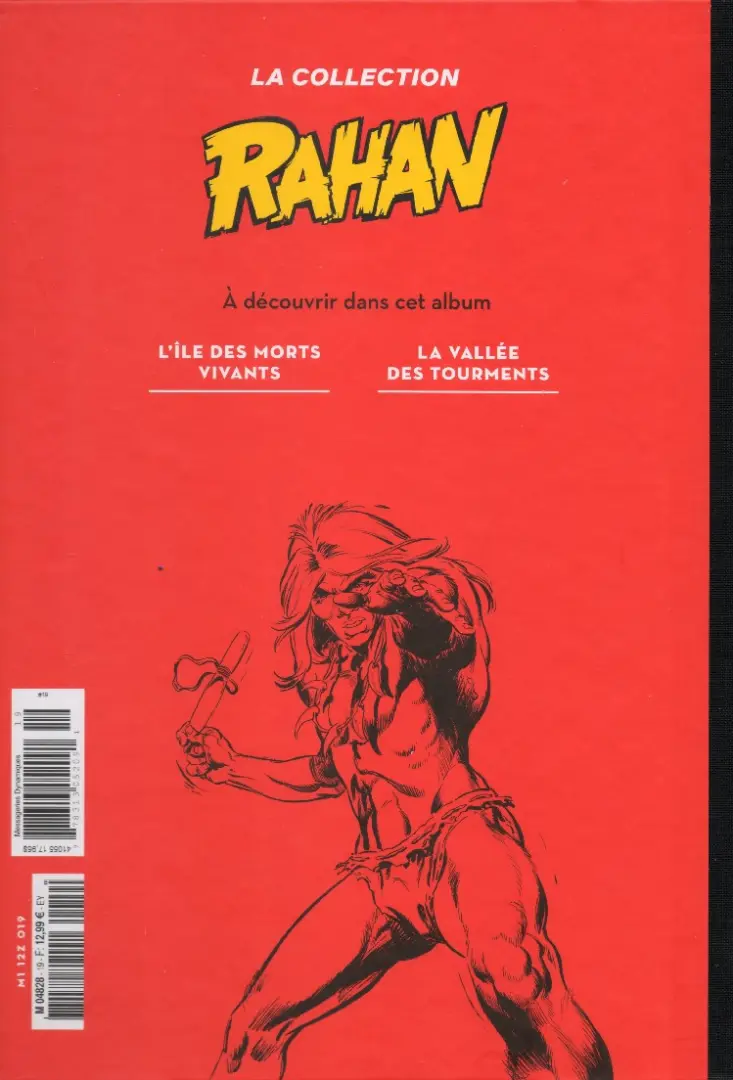 Verso de l'album Rahan La Collection (Hachette) Tome 19