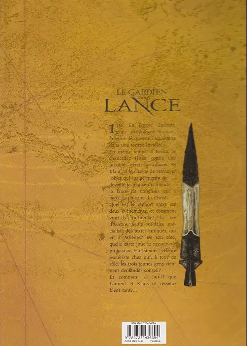 Verso de l'album Le Gardien de la Lance Tome 1 Les frères