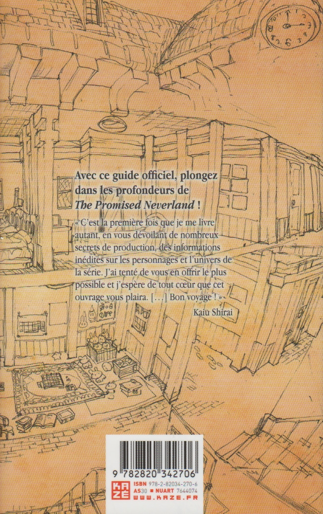Verso de l'album The Promised Neverland Mystic code