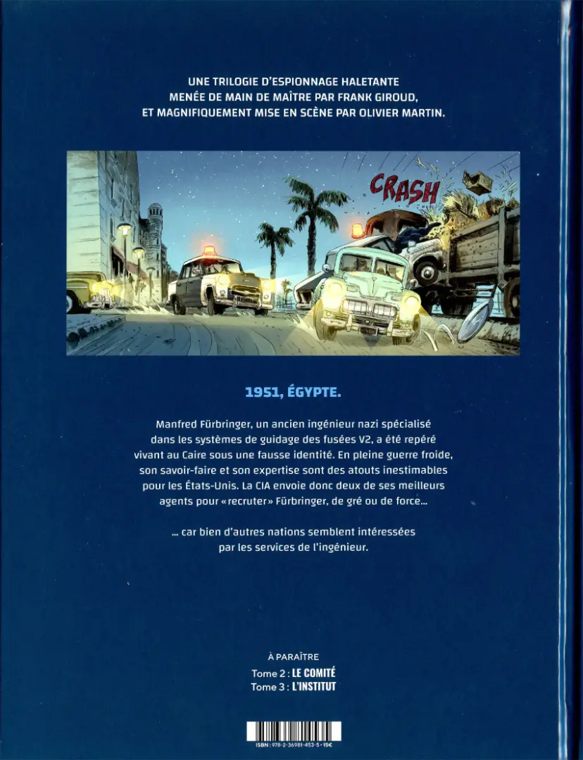 Verso de l'album La guerre invisible 1 L'agence