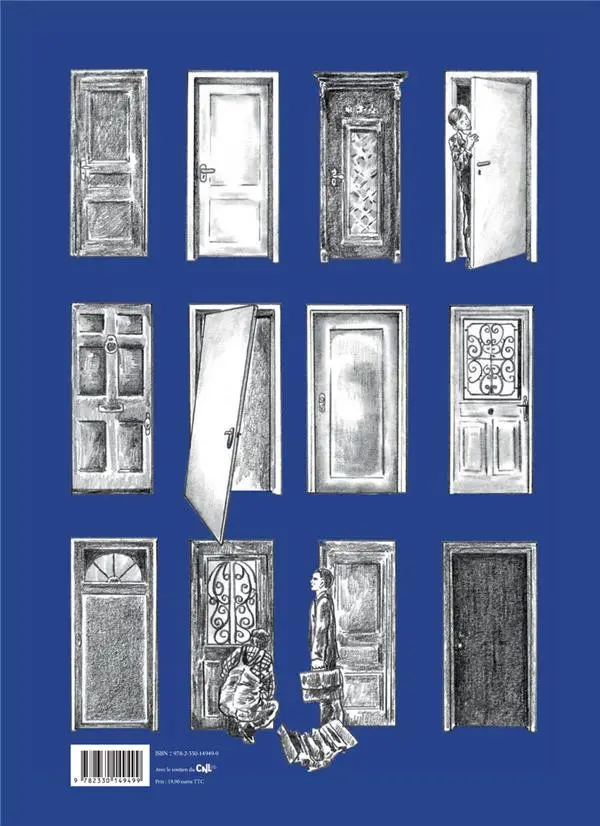 Verso de l'album Une vie d'huissier