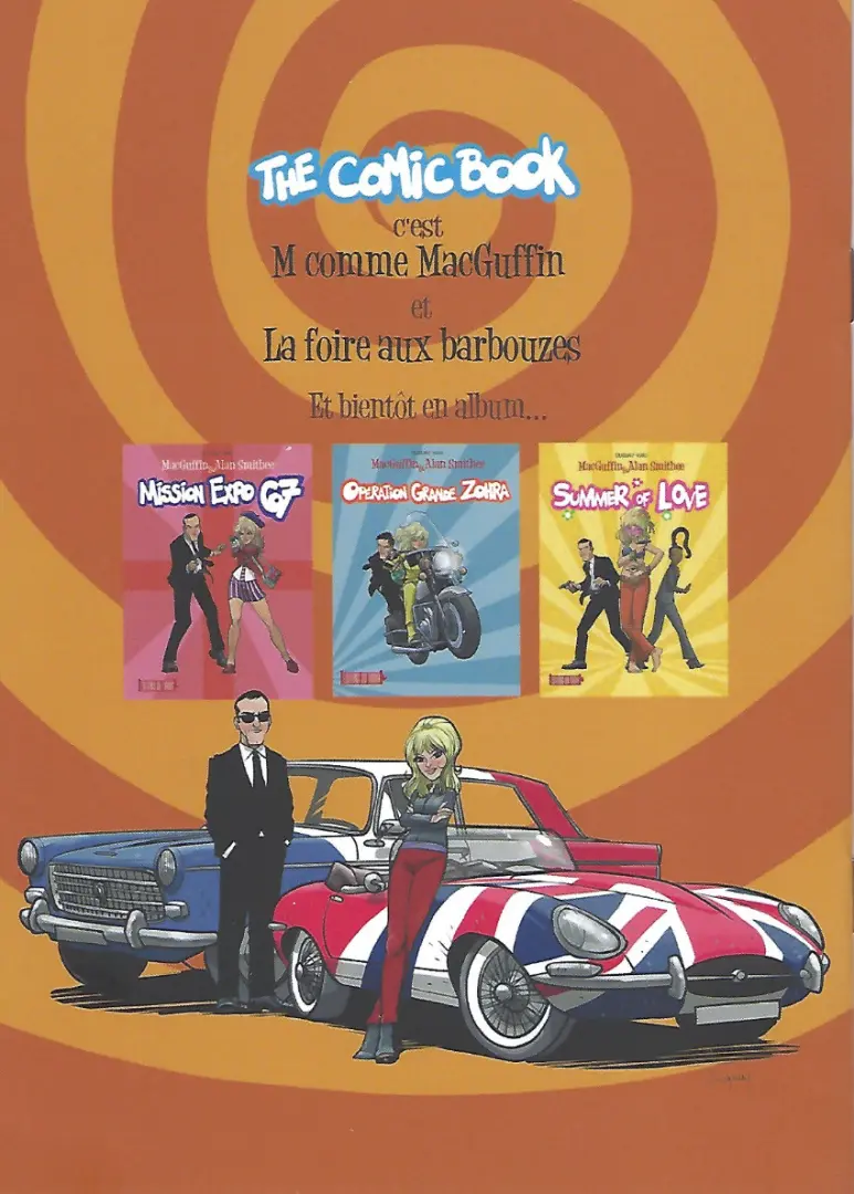 Verso de l'album MacGuffin & Alan Smithee The Comic Book