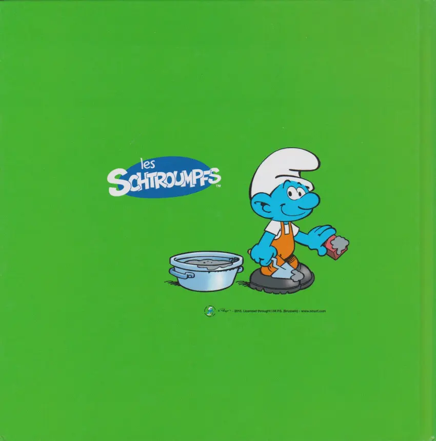 Verso de l'album Les schtroumpfs - À la découverte des métiers ! 19 Le Schtroumpf Maçon