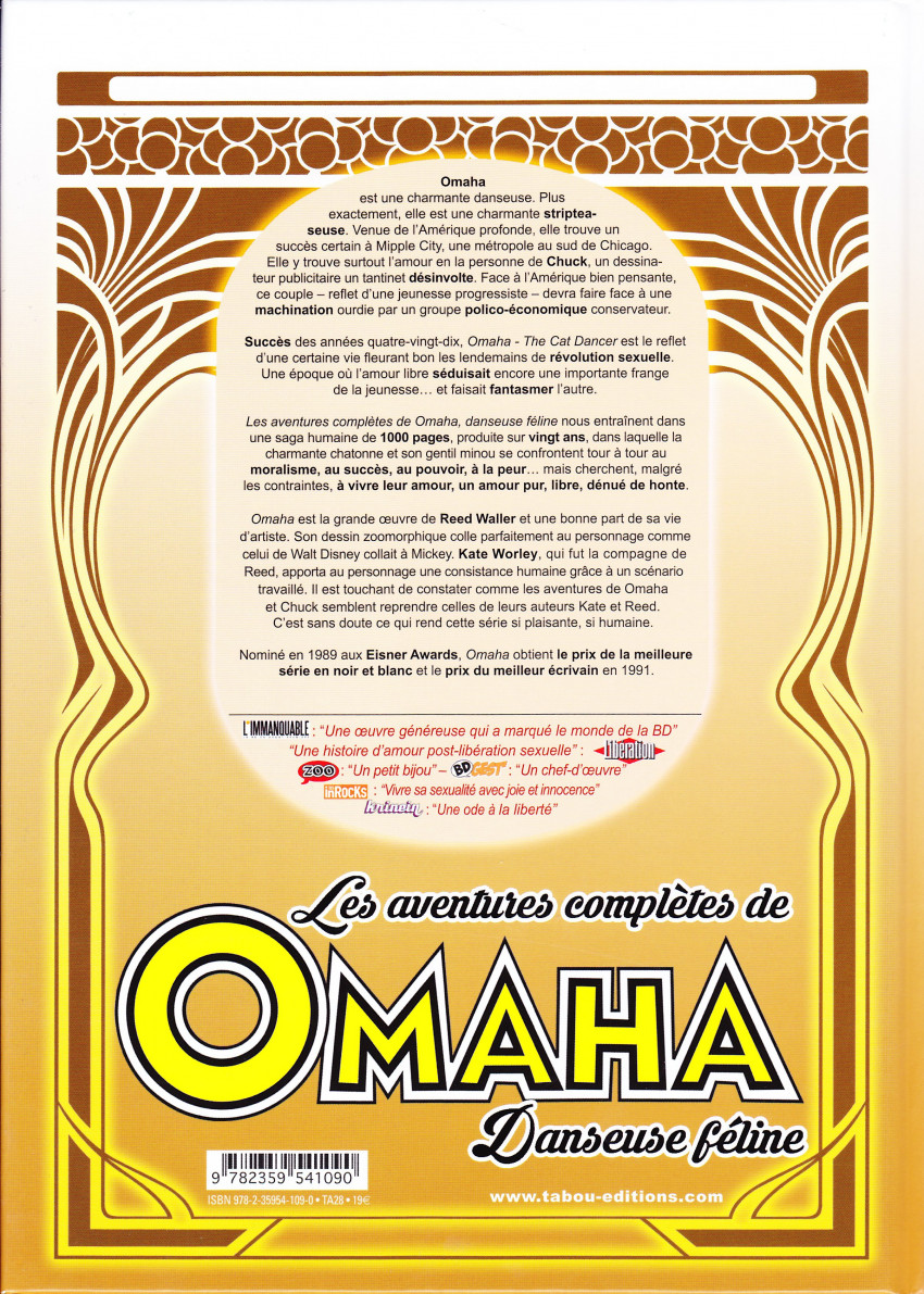 Verso de l'album Les aventures complètes de Omaha danseuse féline Tome 4