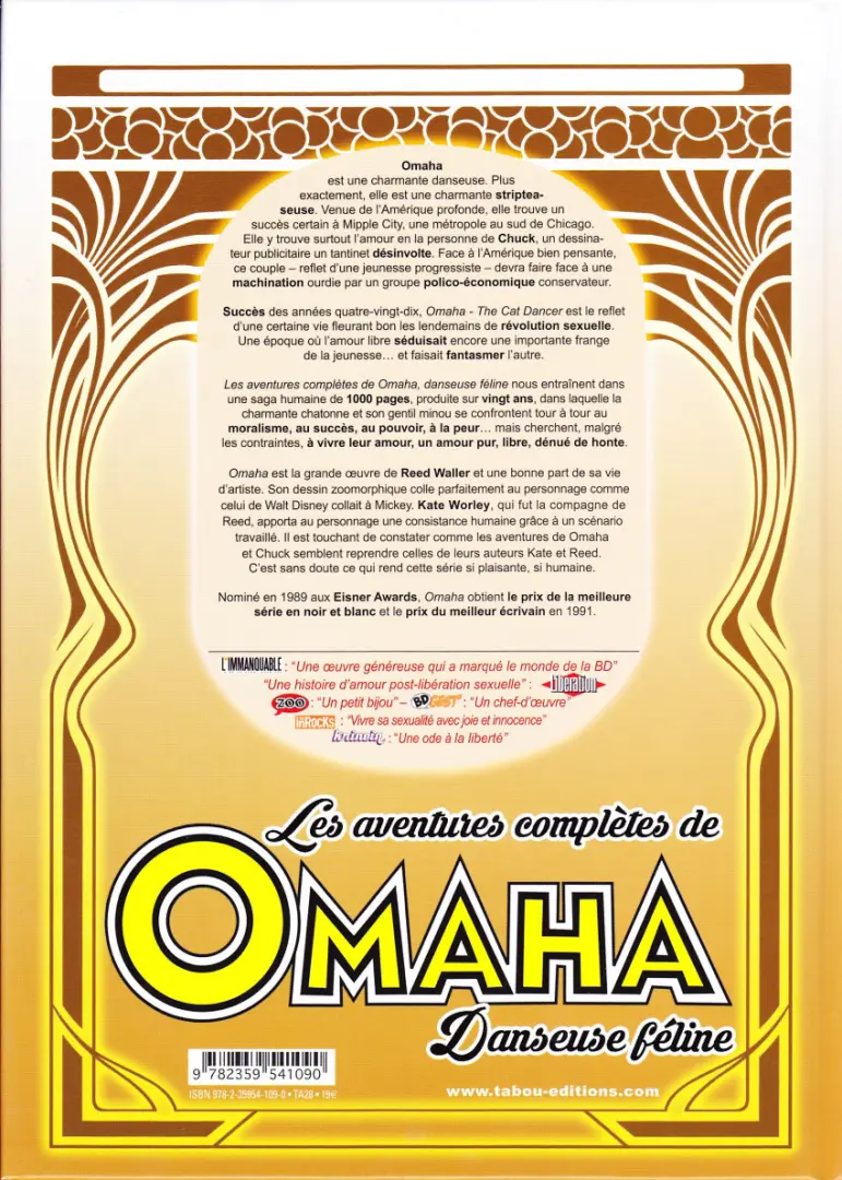 Verso de l'album Les aventures complètes de Omaha danseuse féline Tome 4