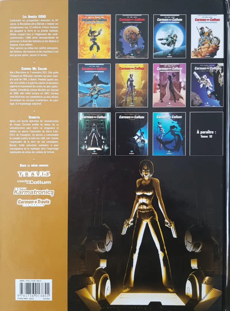 Verso de l'album Carmen Mc Callum Tome 9 Vendetta