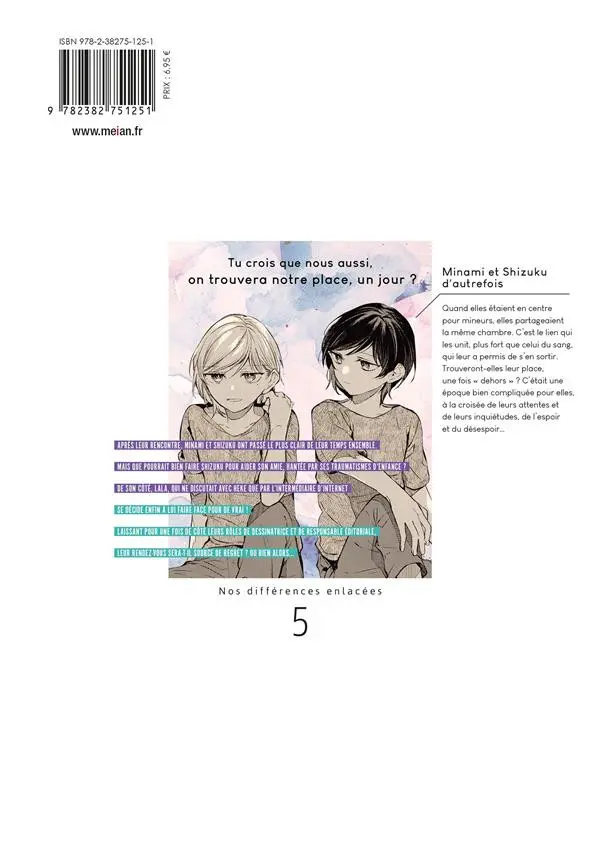 Verso de l'album Nos différences enlacées 5