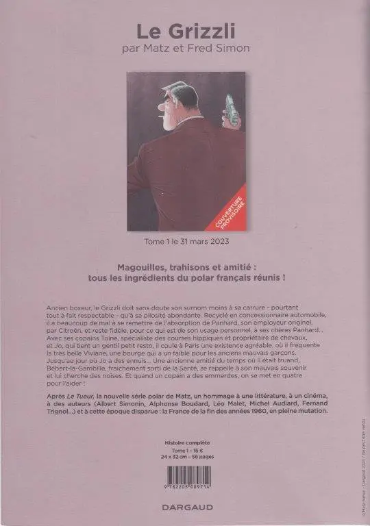 Verso de l'album Le Grizzli 1 Un drôle de Chabanais