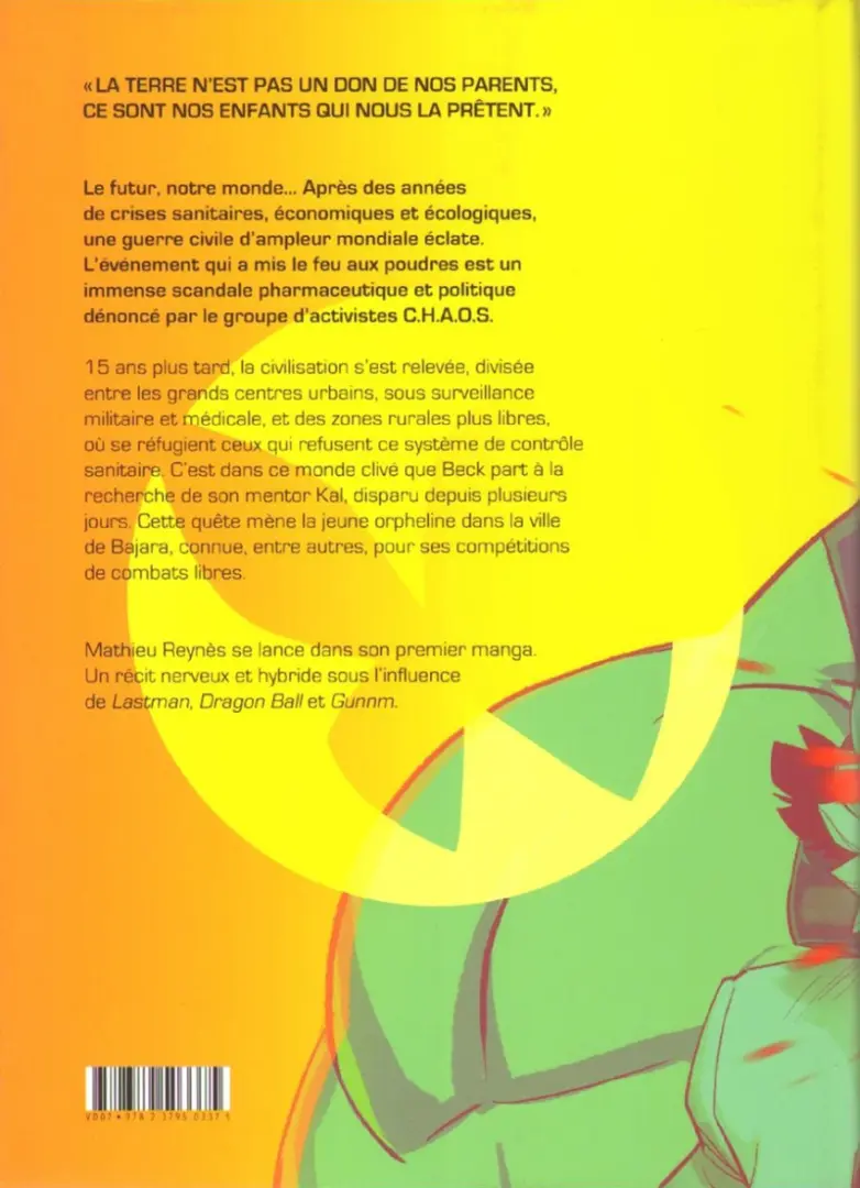 Verso de l'album La théorie du K.O. 1 Bienvenue à Bajara