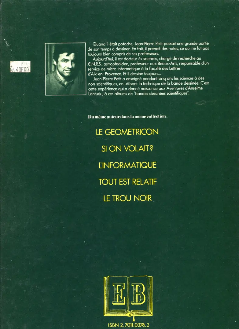 Verso de l'album Les aventures d'Anselme Lanturlu Tome 1 L'informagique