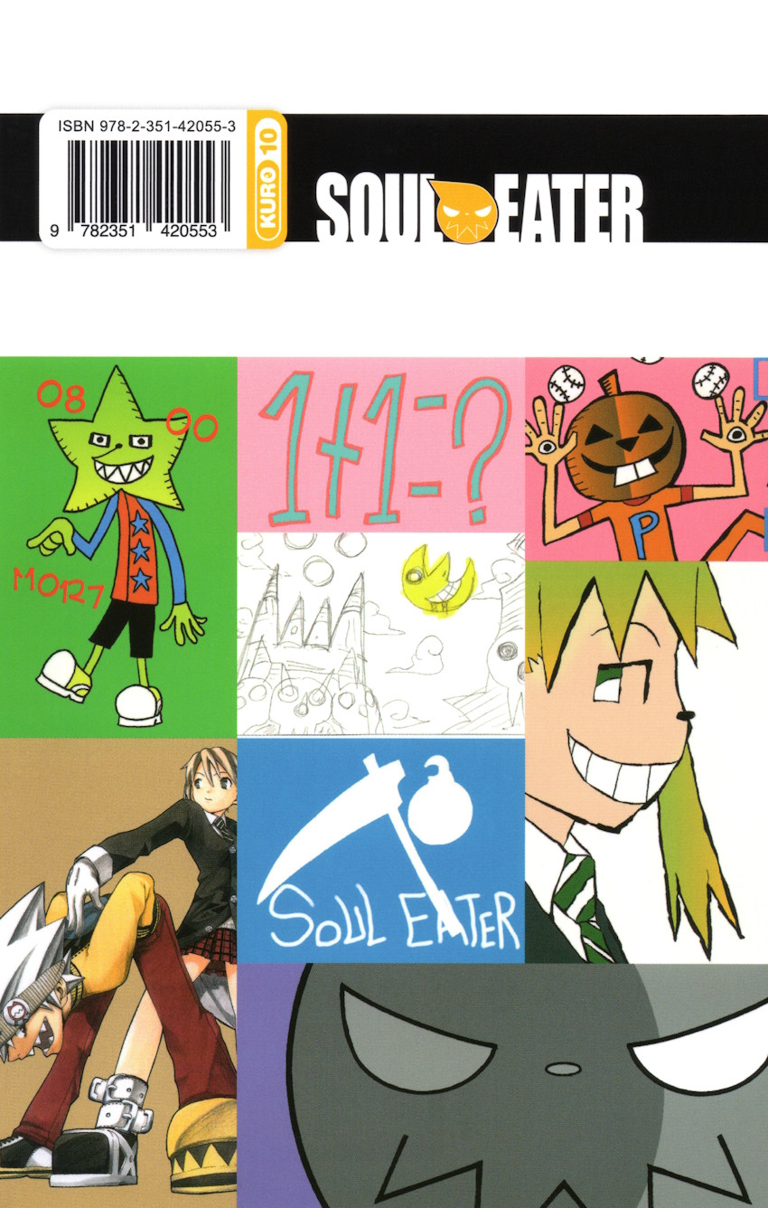 Verso de l'album Soul eater 1