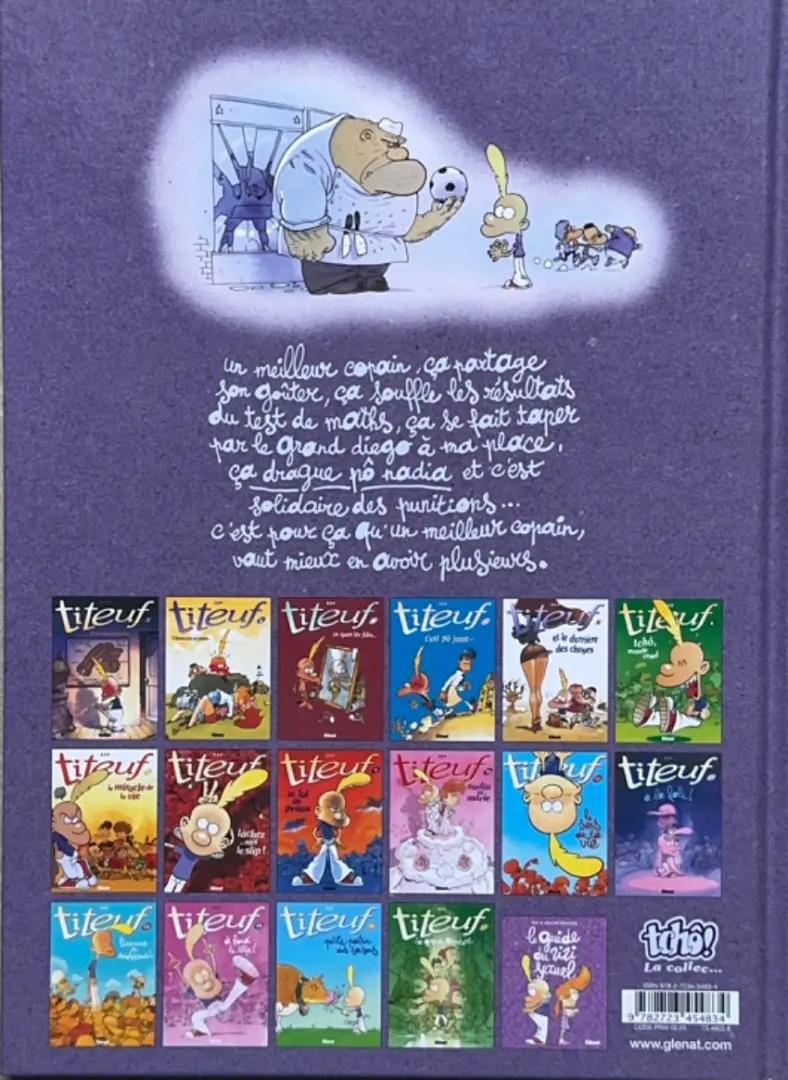 Verso de l'album Titeuf Tome 11 Mes meilleurs copains