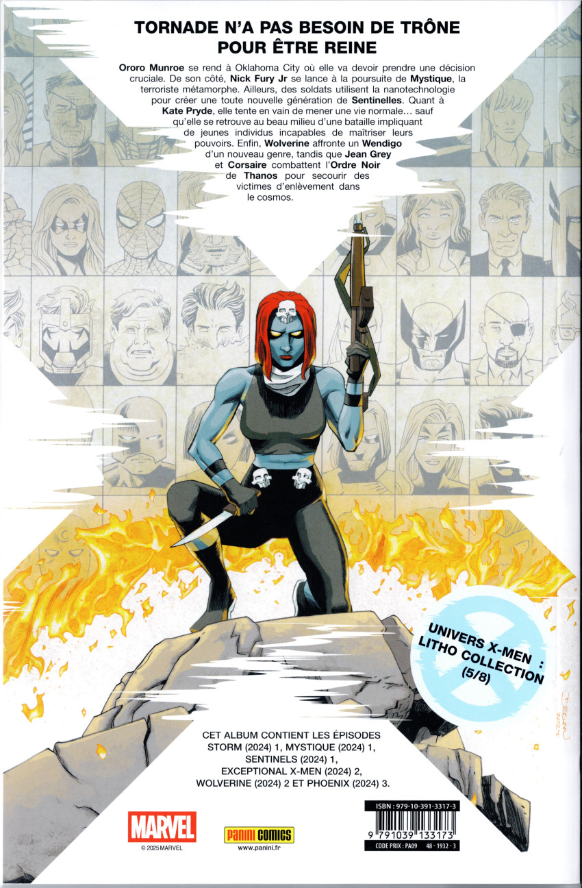 Verso de l'album X-Men 05