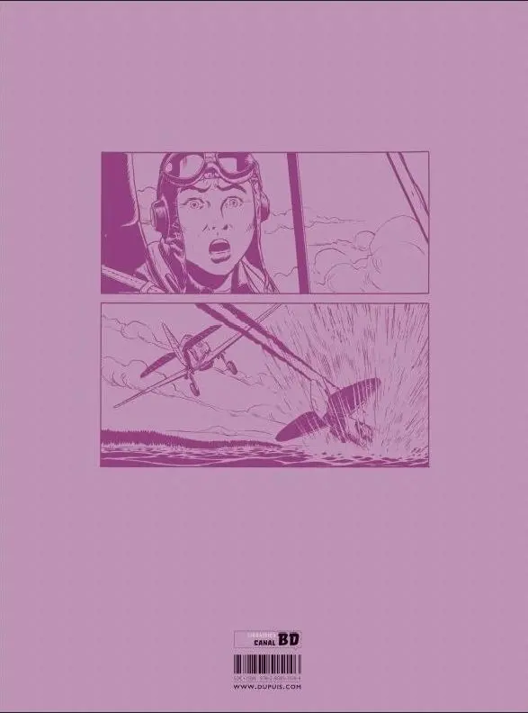 Verso de l'album Buck Danny - Origines Sonny Tuckson L'envol du Kid