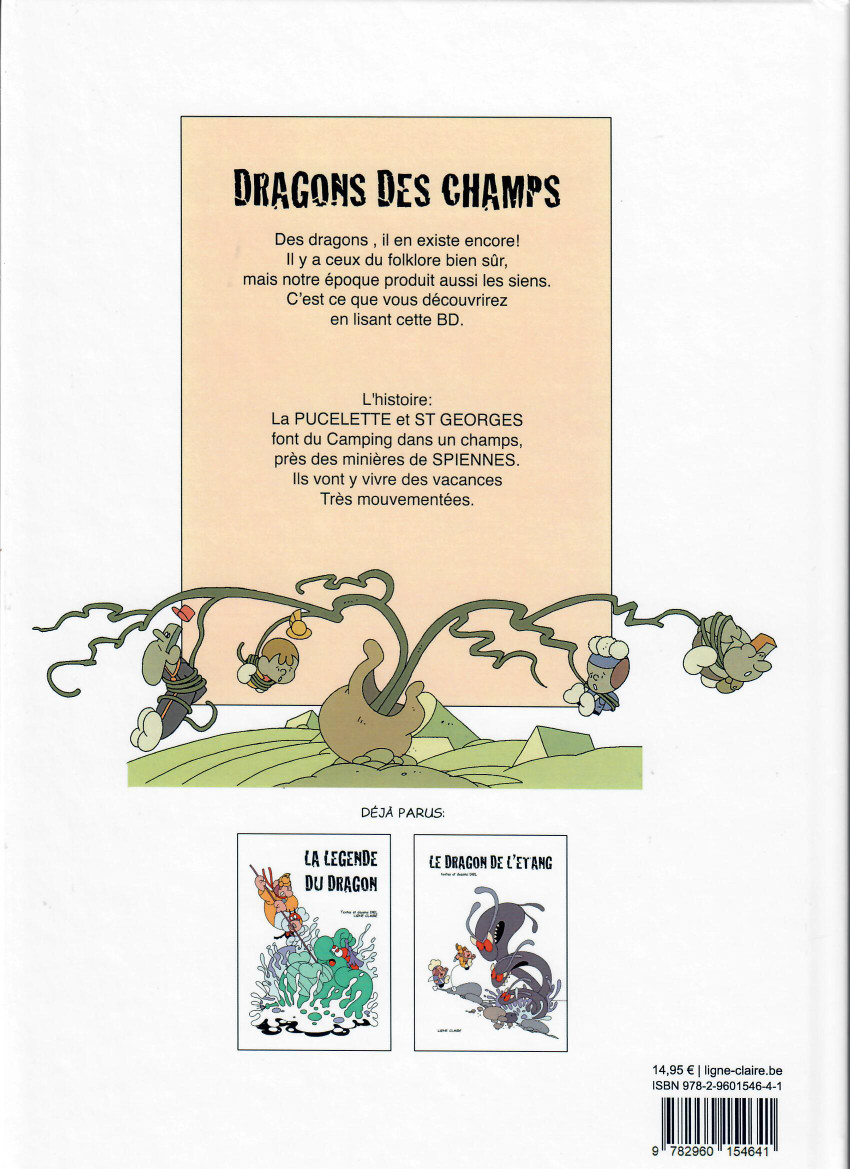 Verso de l'album La légende du dragon 3 Dragons des champs