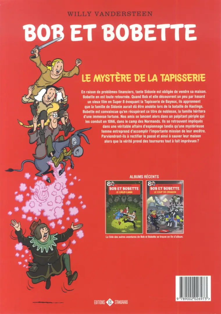 Verso de l'album Bob et Bobette Tome 381 Le mystère de la tapisserie