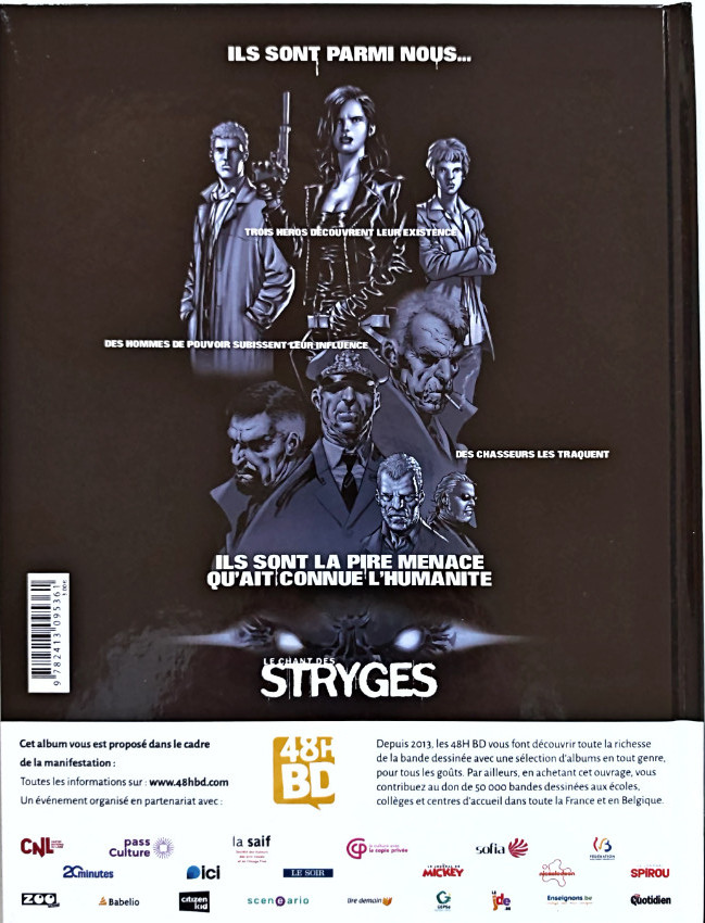 Verso de l'album Le Chant des Stryges Tome 1 Ombres