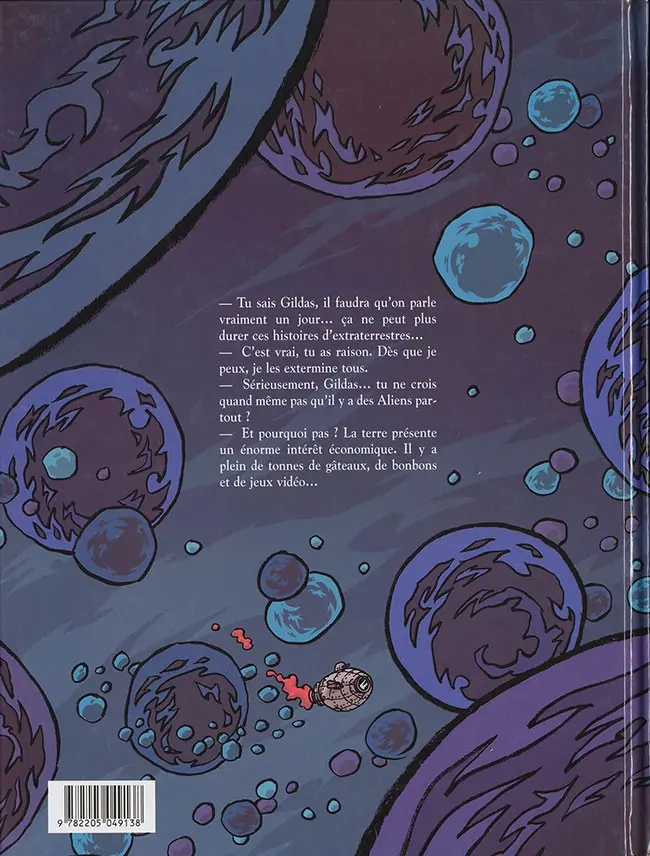 Verso de l'album Les Cosmonautes du futur Tome 1