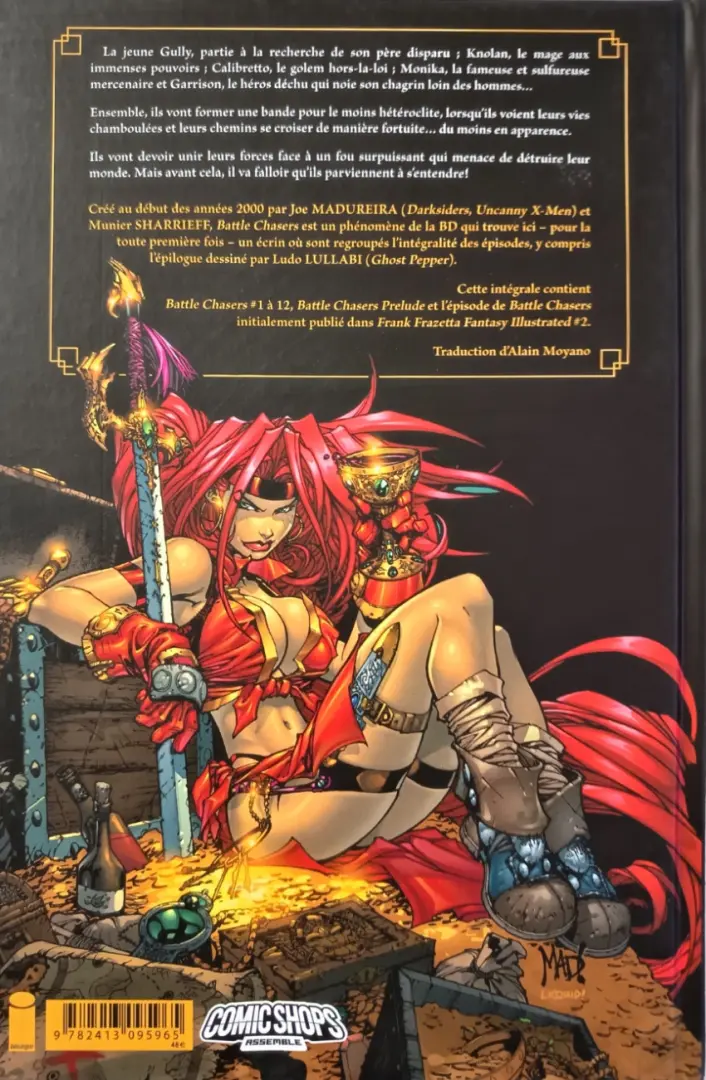 Verso de l'album Battle Chasers Intégrale