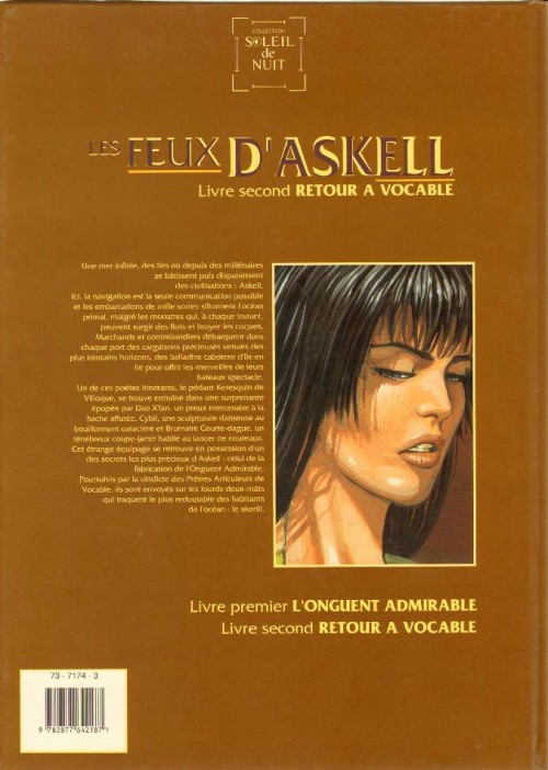 Verso de l'album Les Feux d'Askell Tome 2 Retour à Vocable