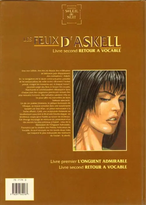 Verso de l'album Les Feux d'Askell Tome 2 Retour à Vocable
