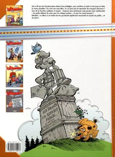 Verso de l'album Les Fonctionnaires Tome 4 Grève sans préavis