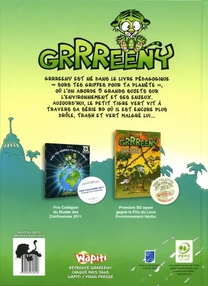 Verso de l'album Grrreeny Tome 2 Un cadeau de la nature