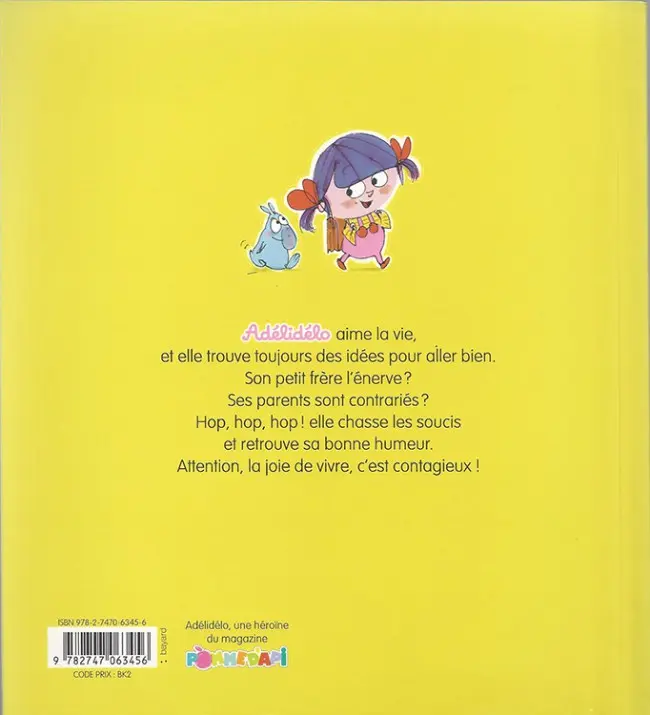 Verso de l'album Adélidélo Tome 1 Adélidélo le bonheur, c'est son boulot !