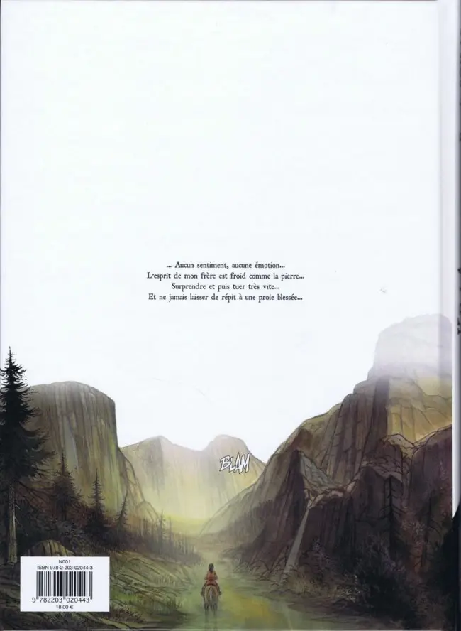 Verso de l'album Kraa Tome 1 La Vallée Perdue