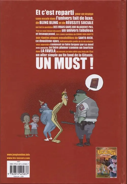 Verso de l'album Lascars Tome 2 Pas de carnaval pour les vrais gars
