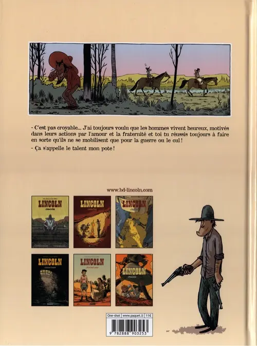 Verso de l'album Lincoln Tome 6 French Lover