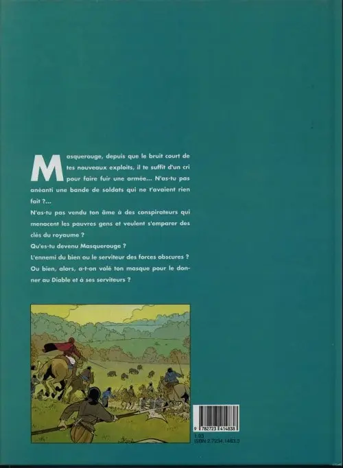 Verso de l'album Masquerouge - Épisode 2 - Marco Venanzi Tome 5 Le roy des fous