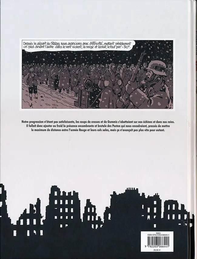 Verso de l'album Moi René Tardi, prisonnier de guerre au Stalag IIB Tome 2 Mon retour en France