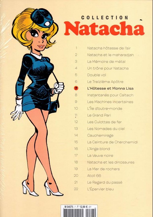 Verso de l'album Natacha - La Collection Tome 7 L'hôtesse et Monna Lisa