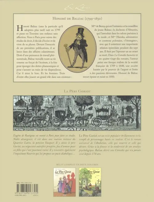 Verso de l'album Le Père Goriot Volume 2