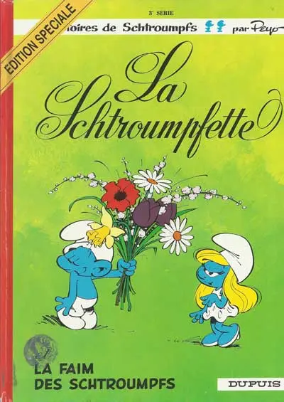 Couverture de l'album Les Schtroumpfs Tome 3 La Schtroumpfette