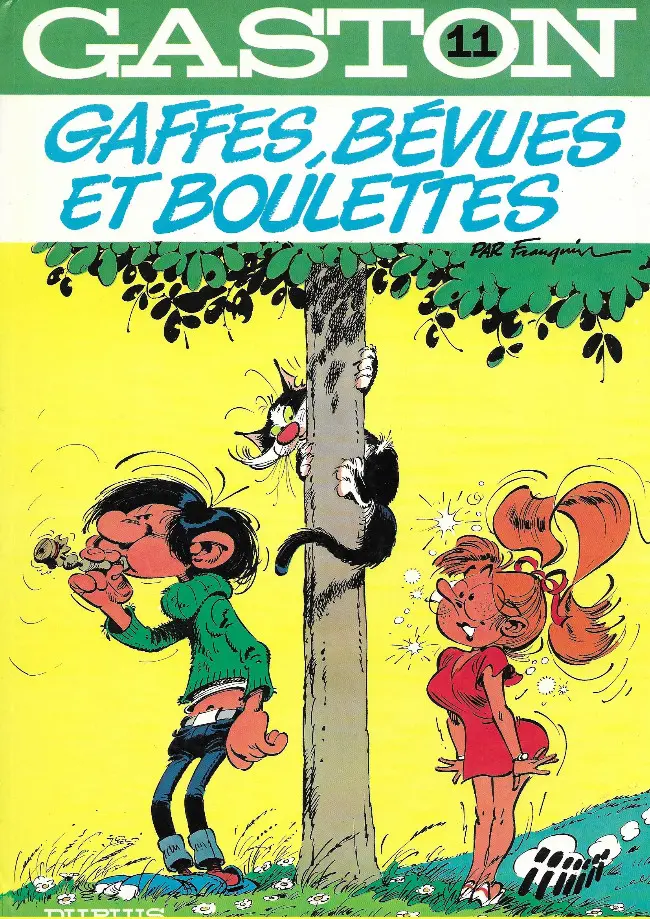 Couverture de l'album Gaston Tome 11 Gaffes, bévues et boulettes