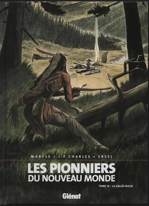 Couverture de l'album Les Pionniers du Nouveau Monde Tome 16 La vallée bleue